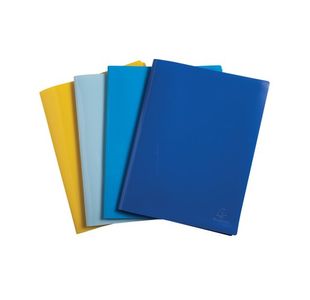 Exacompta Bee Blue Display Book 30 Pocket PP A4 Assorted (Pack of 12) 88120E