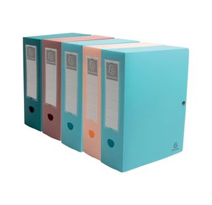 Exacompta Skandi Recycled Filing Box 100mm Spine A4 Assorted (Pack of 4) 89470E