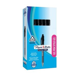 PaperMate FlexGrip Gel Pens Black (Pack of 12) 2108217