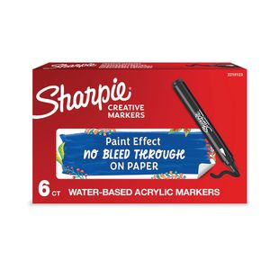 Sharpie Creative Marker Bullet Tip Black (Pack of 6) 2218123