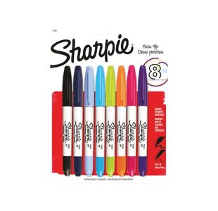 Sharpie Permanent Marker Twin Tip Assorted (Pack of 8) 2065409