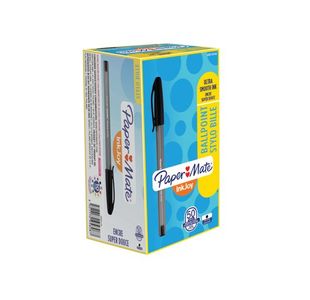 PaperMate InkJoy 100 Ballpoint Pen Medium Black (Pack of 50) S0957120