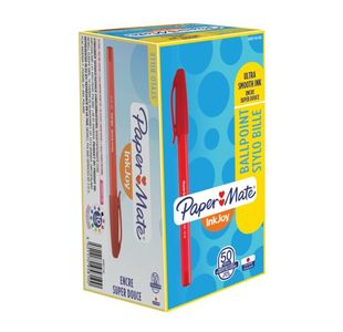 PaperMate InkJoy 100 Ballpoint Pen Medium Red (Pack of 50) S0957140
