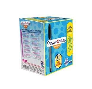 PaperMate InkJoy 100 Ballpoint Pen Medium Black (Pack of 100) S0977410