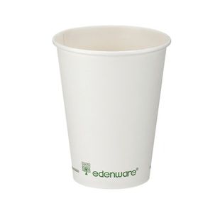 Go-Pak Single Wall Coffee Cup PLA Lined 12oz White (Pack of 1000) B01023