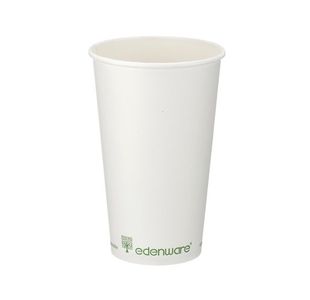 Go-Pak Single Wall Coffee Cup PLA Lined 16oz White (Pack of 1000) B01024