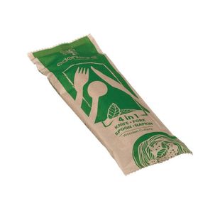 Go-Pak 4-in-1 Wooden Cutlery Meal Set (Pack of 500) G02012