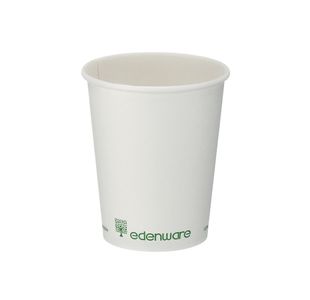 Go-Pak Single Wall Coffee Cup 8oz PLA Lined 20x50 Cups White (Pack of 1000) B01022EU