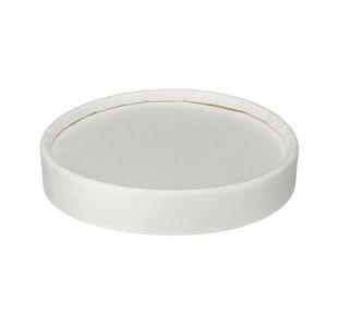 Go-Pak Soup Cup Lid PP Lined 8 to 12oz White (Pack of 500) D46012
