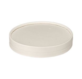 Go-Pak Soup Cup Lid PP Lined 16oz White (Pack of 500) D46013