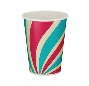 Go-Pak Single Wall Paper Cold Cup PE lined 12oz Assorted (Pack of 1000) D01103