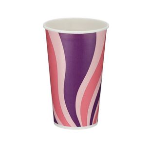 Go-Pak Single Wall Cold Paper Cup PE Lined 16oz Assorted (Pack of 1000) D01104