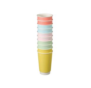 Go-Pak Confetti Double Wall Hot Cup 16oz Assorted Pack of 500 D04034