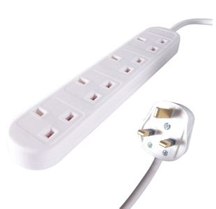 Connekt Gear UK 4-Way Mains Power Extension Block 10m 27-4100