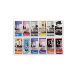 Safco 12 Pocket Deluxe Pamphlet Literature Rack 5604CL