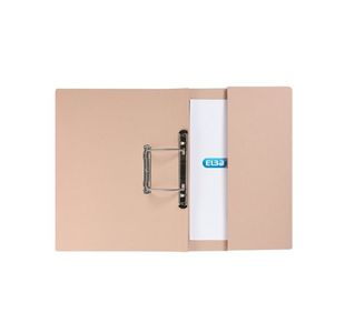 Elba Spring Pocket File Mediumweight Foolscap Buff (Pack of 25) 100090145