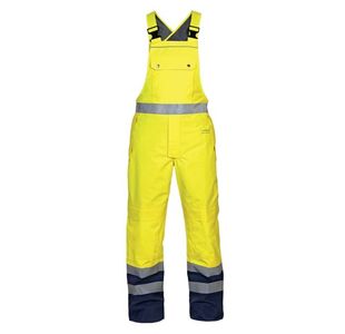 Hydrowear Utting SNS High Visibility Waterproof Bib/Brace Saturn Yellow/Navy Blu S HYD072260SYNS