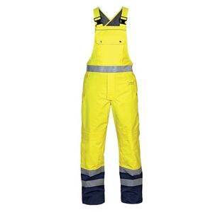 Hydrowear Utting SNS High Visibility Waterproof Bib/Brace Saturn Yellow/Navy Blu L HYD072260SYNL