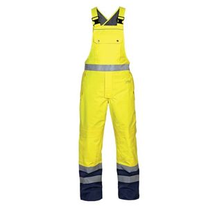Hydrowear Utting SNS High Visibility Waterproof Bib/Brace Saturn Yellow/Navy Blu 2XL HYD072260SYN2XL