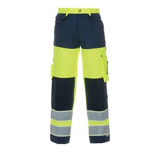 Hydrowear Idstein High Visibility GID Two Tone Trousers Saturn Yellow/Navy Blue 32 HYD131030SYN32