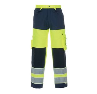 Hydrowear Idstein High Visibility GID Two Tone Trousers Saturn Yellow/Navy Blue 40 HYD131030SYN40