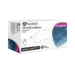 Shield Vinyl/Nitrile Mix Powder Free Gloves XLarge (100 Pack) GN70