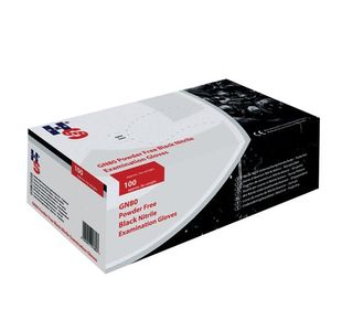 Handsafe Speciality Nitrile Gloves Medium Black (Pack of 100) GL897 - M