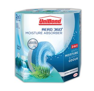 Unibond Aero 360 Moisture Absorber Refill Waterfall Freshness (Pack of 2) 2631290