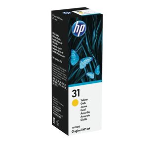 HP 31 Original Ink Bottle 70-ml Yellow 1VU28AE