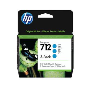 HP 712 DesignJet Ink Cart Cyan P3
