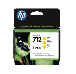 HP 712 DesignJet Ink Cart Yellow P3