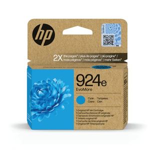 HP 924E EvoMore Original Ink Cartridge High Yield Cyan 4K0U7NE