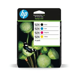 HP 924 Original Ink Cartridge CMYK 4-pack 6C3Z1NE