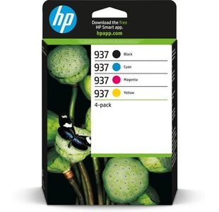 HP 937 Original Ink Cartridge CMYK 4-pack 6C400NE