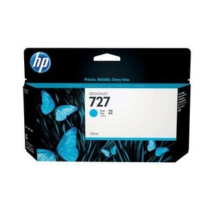 HP 727 DesignJet Ink Cartridge 130-ml Cyan B3P19A