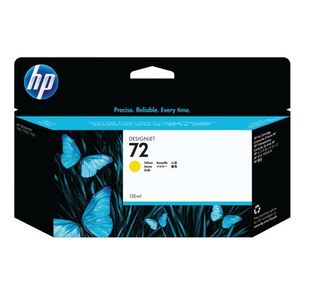 HP 72 DesignJet Ink Cartridge 130-ml Yellow C9373A