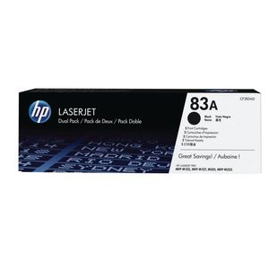 HP 83A Original LaserJet Toner Cartridge Black 2-pack CF283AD