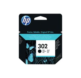 HP 302 Original Ink Cartridge 3.5-ml Black F6U66AE