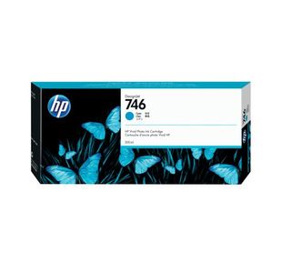 HP 746 Original Ink Cartridge 300-ml Cyan P2V80A