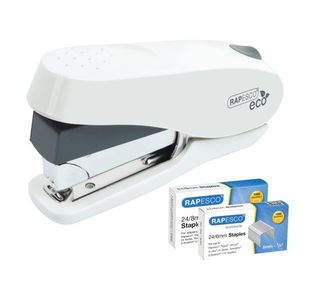 Rapesco ECO Luna Less Effort Stapler White 1467