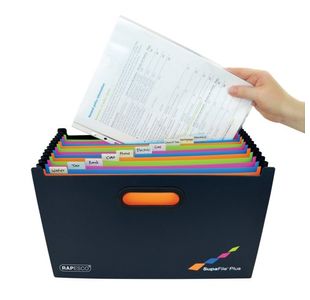 Rapesco Supafile Plus Expanding File A4 Assorted 1552