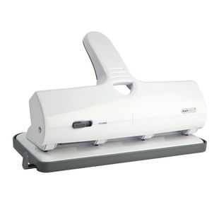 Rapesco ALU 40 Heavy Duty 4 Hole Punch White 1324