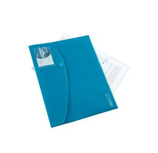 Rapesco Eco Recycled ID Popper Wallet A4 Assorted Bright Solid (Pack of 5) 0701