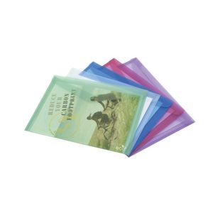 Rapesco Eco Popper Wallet A4 + Assorted (Pack of 5) 1039