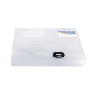 Rapesco Rigid Wallet Box File 40mm A4 Clear 0711
