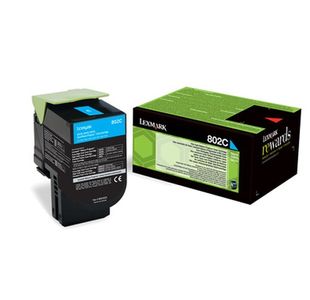 Lexmark CX310 Return Programme 1K Toner Cartridge Cyan 80C20C0