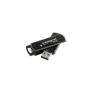 Integral Secure 360 Encrypted USB 3.0 8GB Flash Drive INFD8GB360SEC3.0
