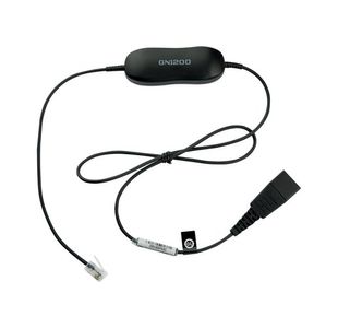 Jabra GN1200 Smart Cord Straight RJ9 Cord for Standard Headsets 88001-99
