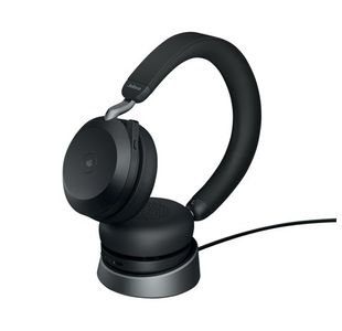 Jabra Evolve2 75 USB-A Headset with Charging Stand Microsoft Teams Version Black 27599-999-989