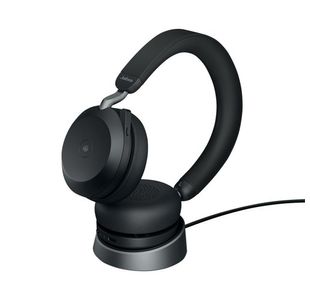 Jabra Evolve2 75 USB-C Headset with Charging Stand Unified Communication Version Black 27599-989-889